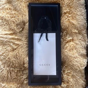 Gucci authentic bag with bow in black shadow box as art